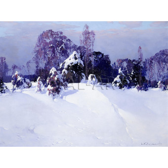 РЕПРОДУКЦИИ НА КАРТИНИ Сняг по дърветата (1943)